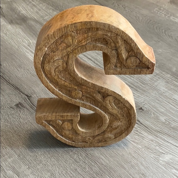 Wall Hanging Wooden Letter “S” - Picture 4 of 4